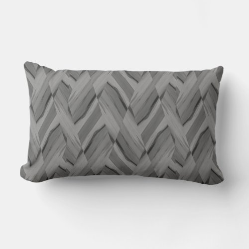 Intricate Gray Marble Pattern Lumbar Pillow