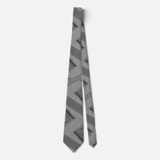 Intricate Gray Marble Pattern Neck Tie