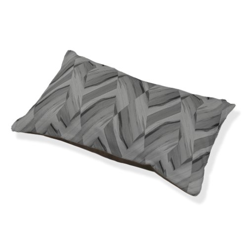 Intricate Gray Marble Pattern Pet Bed