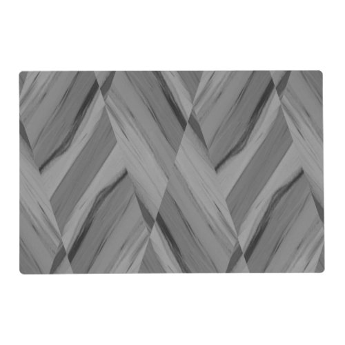 Intricate Gray Marble Pattern Placemat