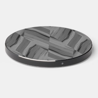 Intricate Gray Marble Pattern Wireless Charger