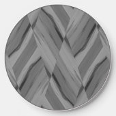 Intricate Gray Marble Pattern Wireless Charger (Front)