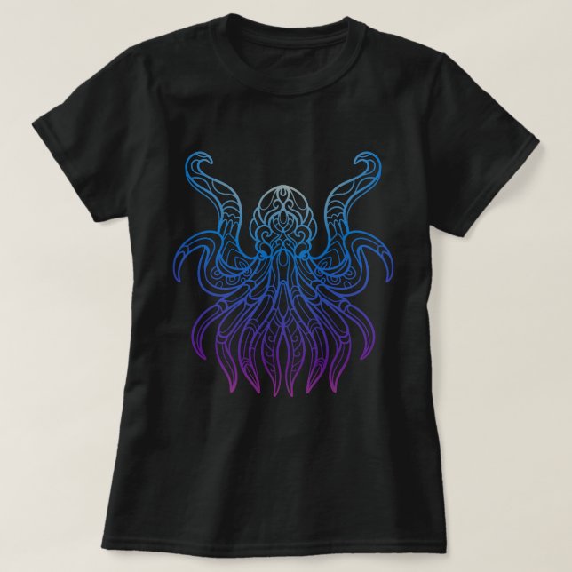 Intricate Kraken T-Shirt (Design Front)