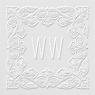 Intricate Leaf Monogram Embosser