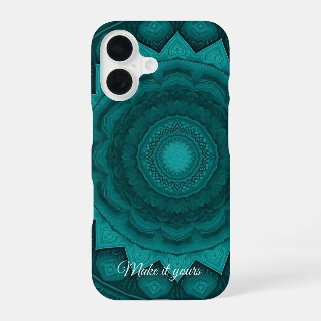 Intricate Mandala Art Phone Case – Add Your Loved  (Back)