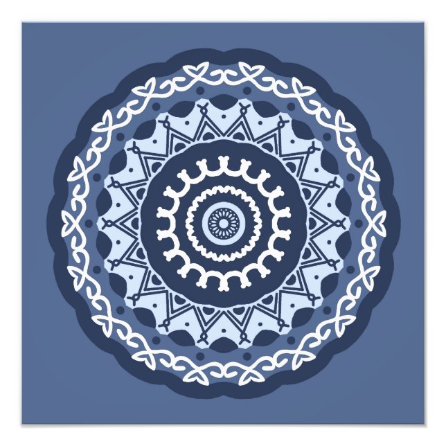 Intricate Mandala Design Photo Enlargement (Front)
