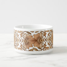 Intricate Mandala Floral Brown Tones Art