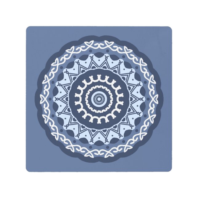 Intricate Mandala metal wall art (Front)