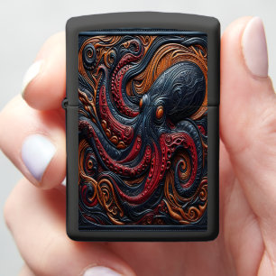 Intricate Octopus: Art in Motion Zippo Lighter