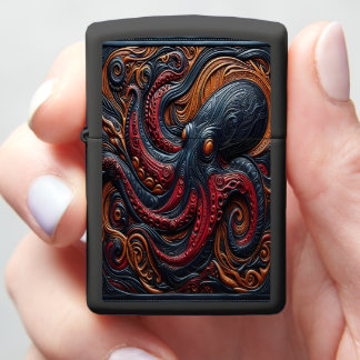Intricate Octopus: Art in Motion Zippo Lighter