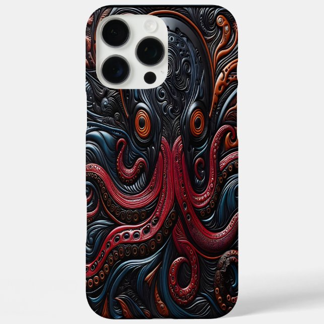Intricate Octopus Design With Swirling Tentacles Case-Mate iPhone Case (Back)
