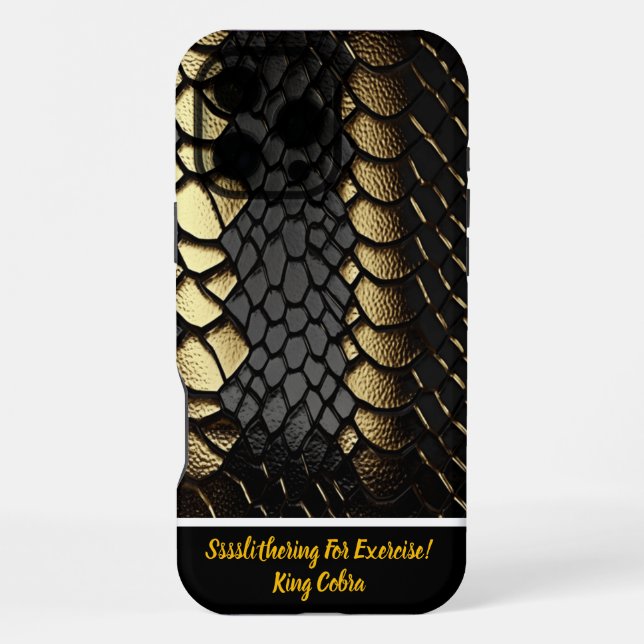 Intricate pattern of a snake's skin iphone case (Back)