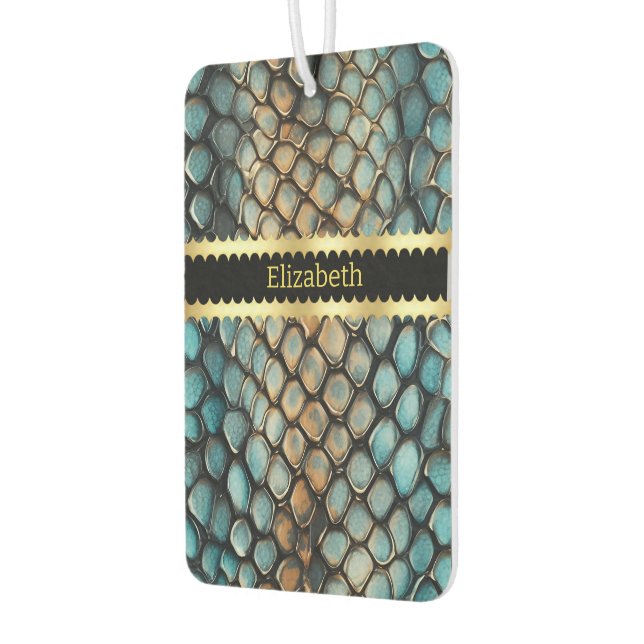 Intricate patterns of a venomous snake's skin air freshener (Left)