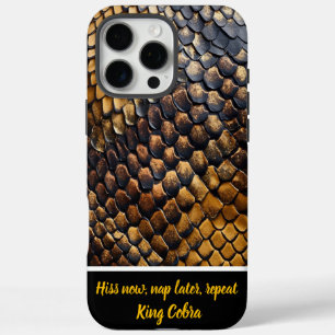 Intricate patterns of natural snakeskin textures iPhone 16 pro max case