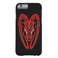 Intricate Red Aries Zodiac on Black iPhone 6 Case