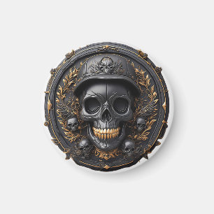 Intricate Skull Design Magnet