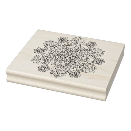 Intricate Snowflake Design Giant Rubber Stamp A