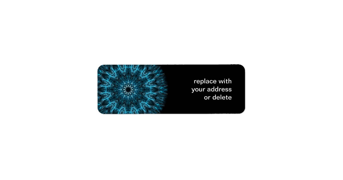 intricate snowflake label | Zazzle