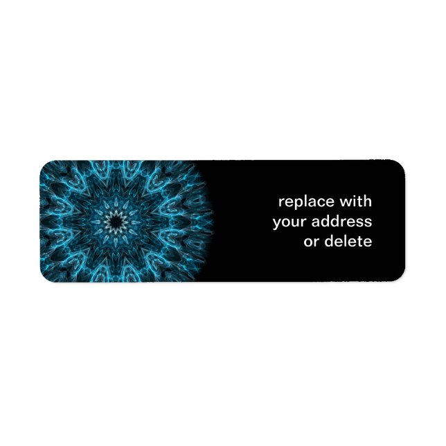 intricate snowflake label (Front)