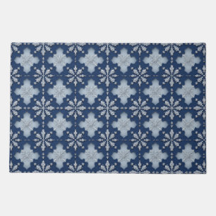 Intricate Snowflake Pattern Doormat