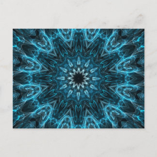 intricate snowflake postcard