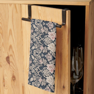 Intricate Sophisticated Floral Lace Design Kitchen Towel