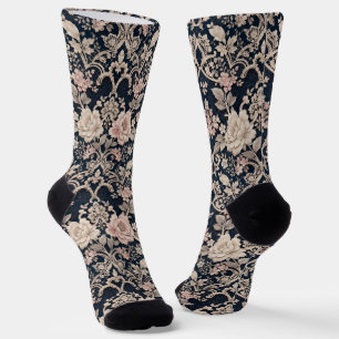 Intricate Sophisticated Floral Lace Design Socks