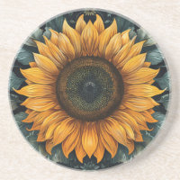 Intricate Sunflower Botanical Art