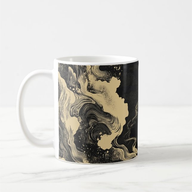 Intricate wave coffee mug (Left)