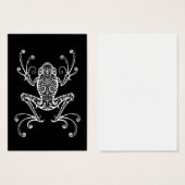Intricate White Tree Frog on Black (Front & Back)