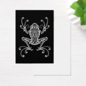 Intricate White Tree Frog on Black (Desk)