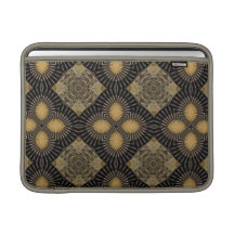 Intrication Yellow and Black Geometric Pattern