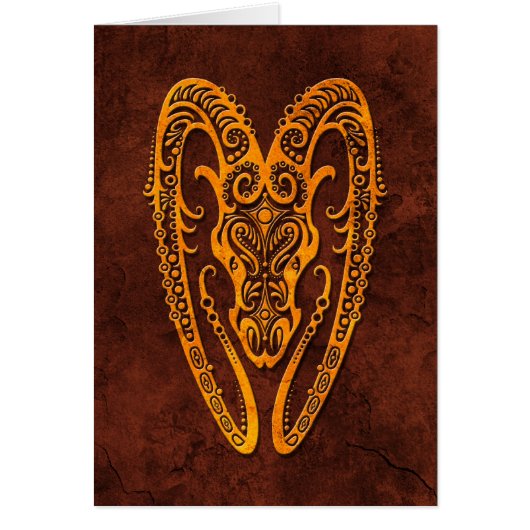 Intrictate Stone Aries Symbol Cards (Front)