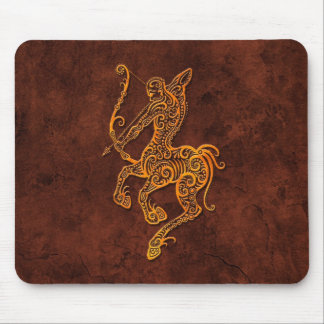 Intrictate Stone Sagittarius Symbol Mouse Pad