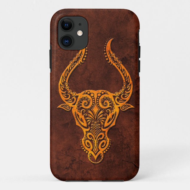 Intrictate Stone Taurus Symbol Case-Mate iPhone Case (Back)