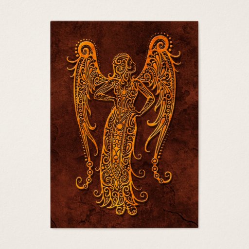 Customizable Intrictate Stone Virgo Symbol Business Cards