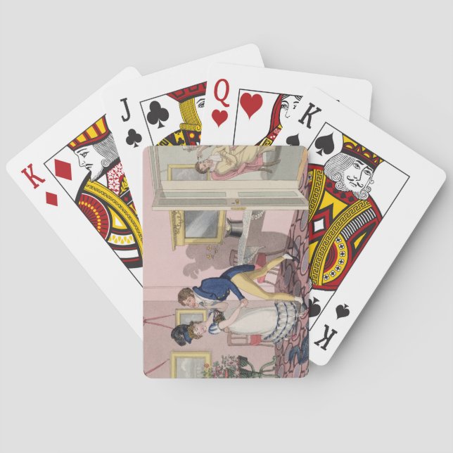 Intrigue, plate 10 from 'The Necessary Qualificati Poker Cards (Back)