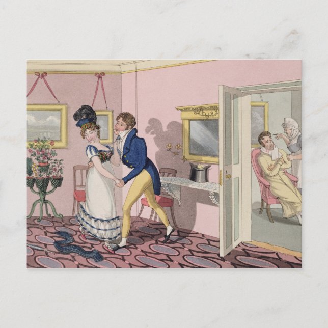 Intrigue, plate 10 from 'The Necessary Qualificati Postcard (Front)