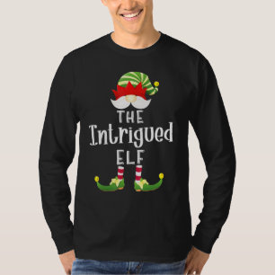 Intrigued Elf Group Christmas Pajama Party T-Shirt