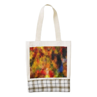 intriguing colorful pattern zazzle HEART tote bag