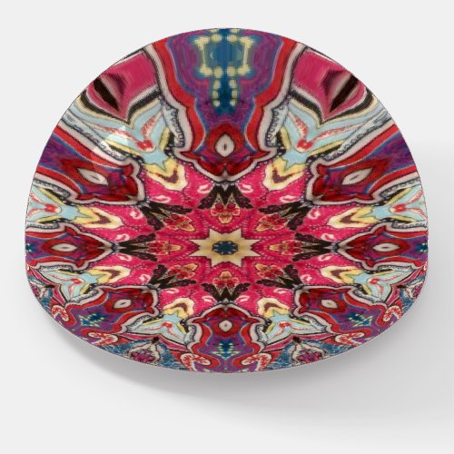 INTRIGUING Multicolored Pattern  UNUSUAL Paperweight
