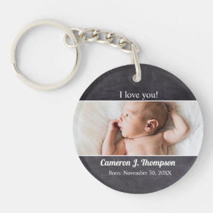 Introducing Baby Photo Giveaway Personalized Keychain