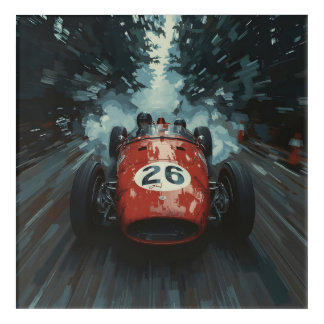 Introducing "Blazing Trail: Race Car 26 Unleashed Acrylic Print