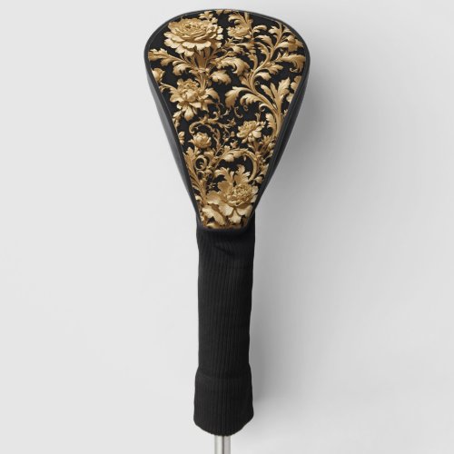 Introducing Elegance Redefined The Black and Gold Golf Head Cover