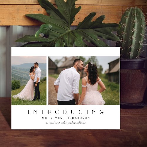 Introducing Elopement Photo Postcard