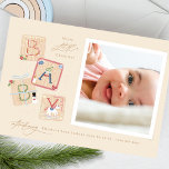 Introducing My First Merry Christmas Baby Birth Holiday Card<br><div class="desc">💌 Share the love of your little bundle of joy and spread holiday cheer with my thoughtfully crafted birth announcement. I hope you love the card and collection as much as I do. _____________________________ ***this design is part of a christmas holiday collection*** "Introducing My First Merry Little Christmas Baby Birth...</div>