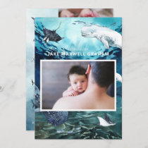 Introducing | Ocean Baby Birth Announcement