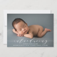 Introducing Photo Overlay Birth Announcement
