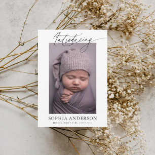 Introducing Script Photo Announcement