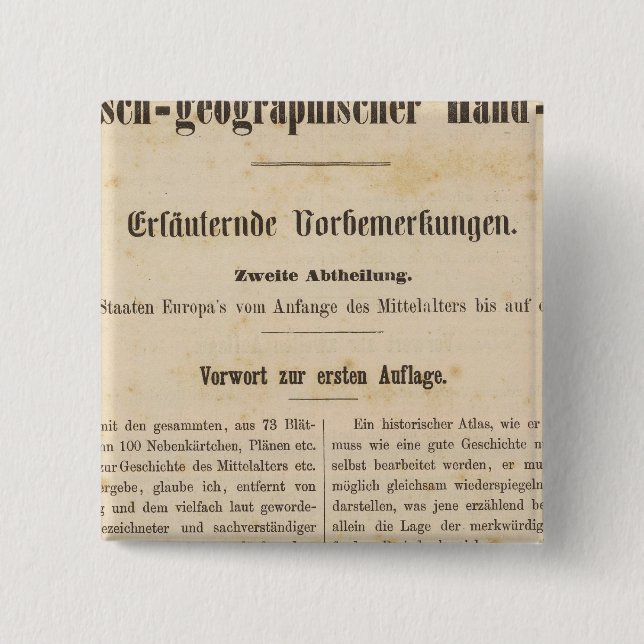 Introduction I Vorwart zur 1 Aufl Pinback Button (Front)